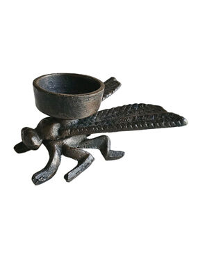 Vintage Style Cast Iron Dragonfly Tealight Candle Holder